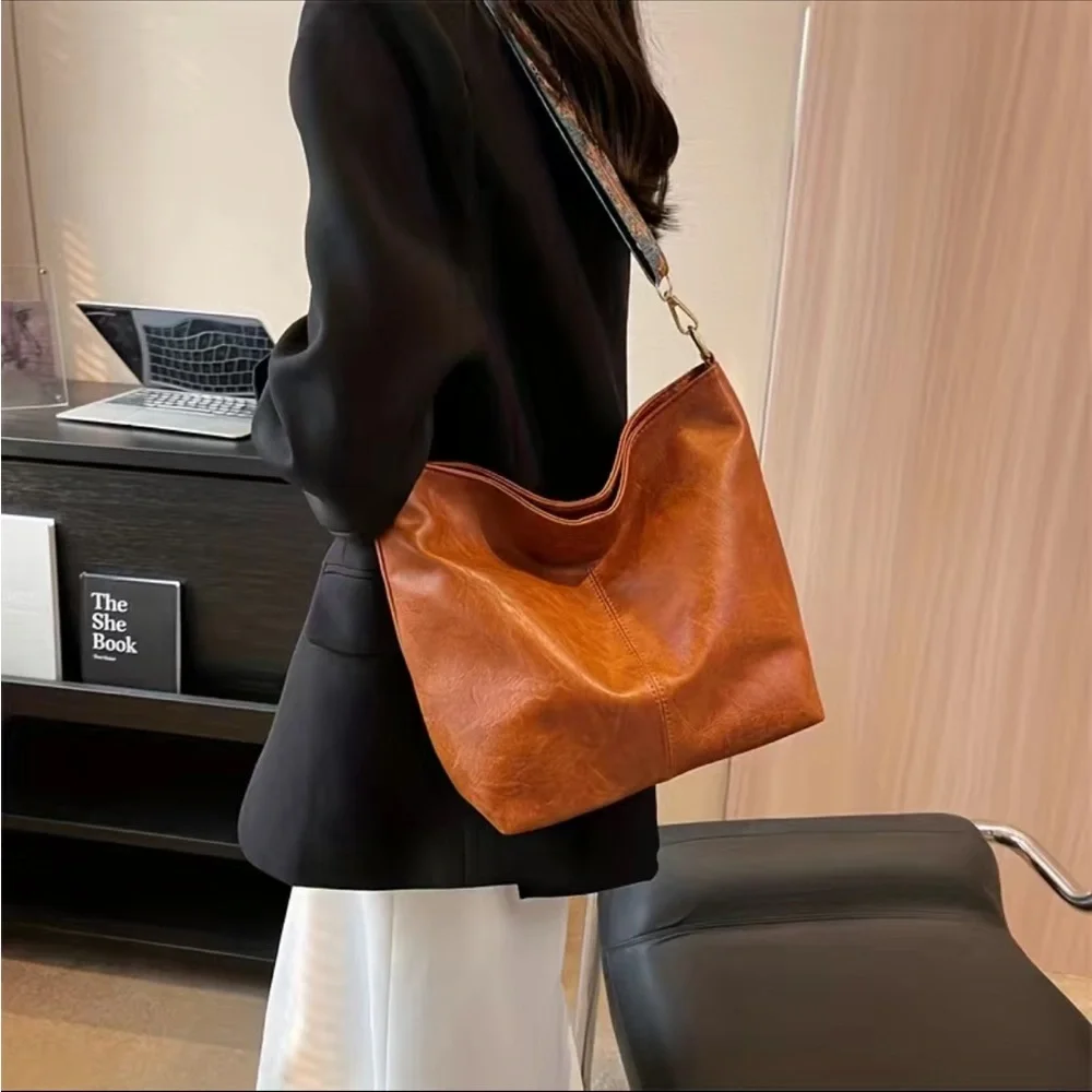 NEW-Zen Bohemian Milano Toffee Vegan Crossbody Bag- Boho Chic Decorative Strap - Picture 4 of 16